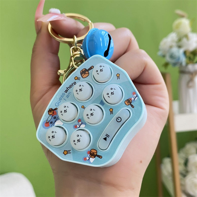 Wholesale Handheld Mini Whack-a-mole Game Console Plastic Keychains